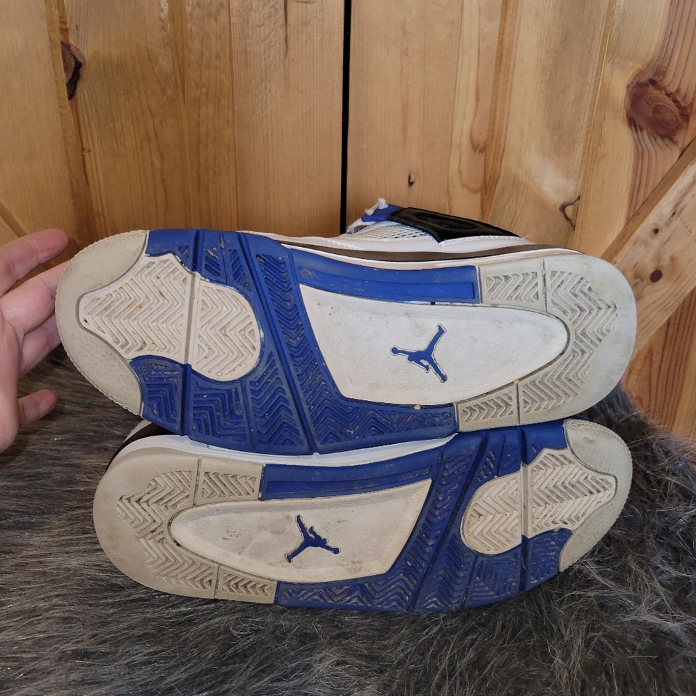 Jordan Kids Sneakers White Blue Black - Picture 12 of 14